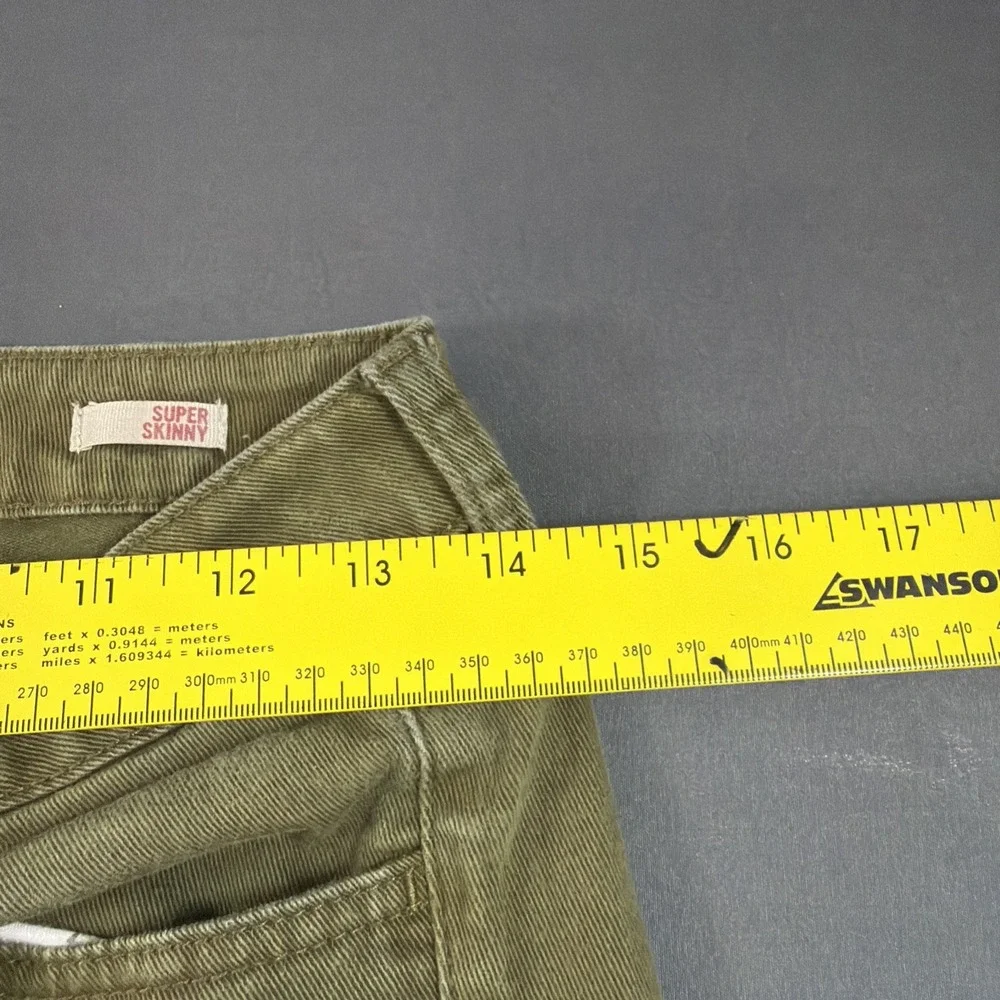 Green Arizona Super Skinny Jeans Size 5